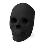 Black Ceramic Fireproof Decoration Skull for Fire Pits and Fireplaces