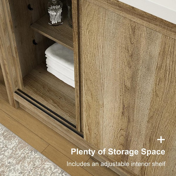 Glacier Bay Whitsail 31 in. Single Sink Freestanding Bathroom