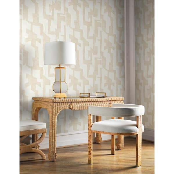 Tribe Caramel Cream Yellow Premium Peel and Stick Wallpaper