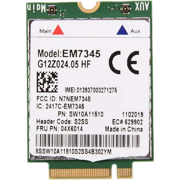 Vrbgify EM7345 4G LTE Mobile Broadband Module Compatible with Devices Thinkpad X1C W550 T450 X240 X240S X250 X250S T431s T440