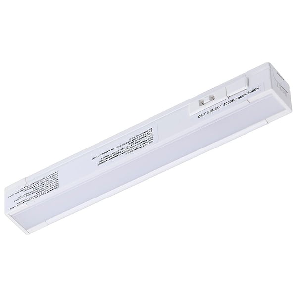 6 in. Hardwired White Integrated LED 2-Watt 30K/40K/50K CCT Selectable 130 Lumens Linkable Under Cabinet Light