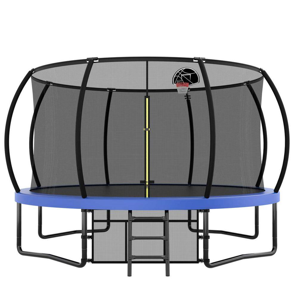 14 ft. Trampoline with Enclosure - Recreational Trampolines with Ladder and