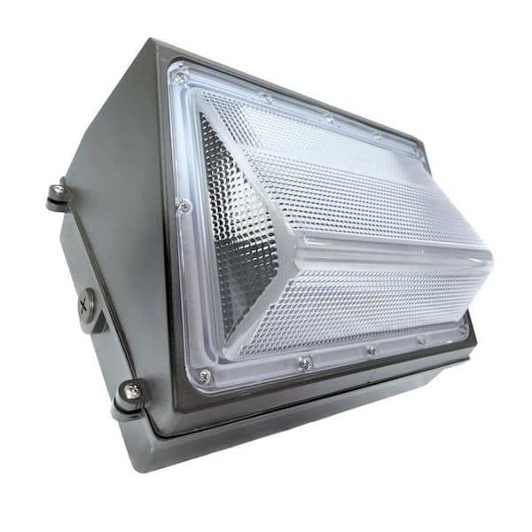 300-Watt Equivalent Integrated LED Bronze Dimmable Outdoor Wall Pack Light, Selectable CCT 3000K/4000K/5000K