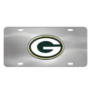 6 in. x 12 in. NFL - Green Bay Packers Stainless Steel Die Cast License Plate