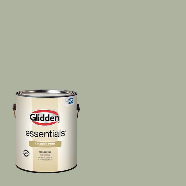 Glidden Essentials 1 gal. PPG1127-4 Gargoyle Flat Exterior Paint