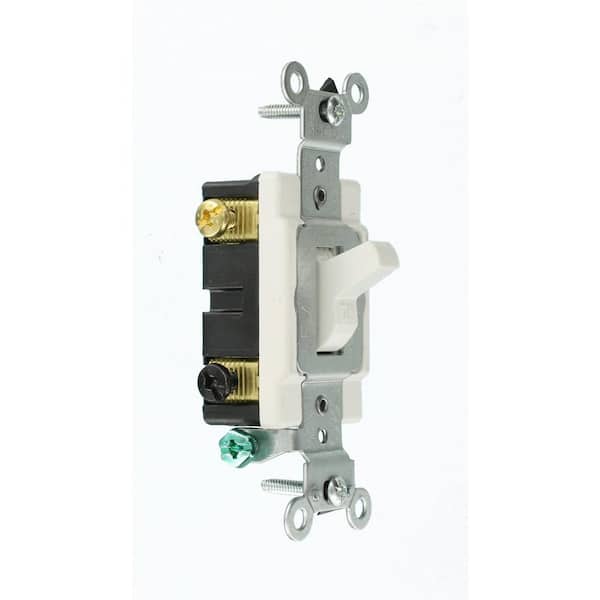 Leviton 60 Amp 600 Volt Industrial Grade Double Pole Single Phase AC Manual  Motor Controller Toggle Switch - Black MS602-BW - The Home Depot