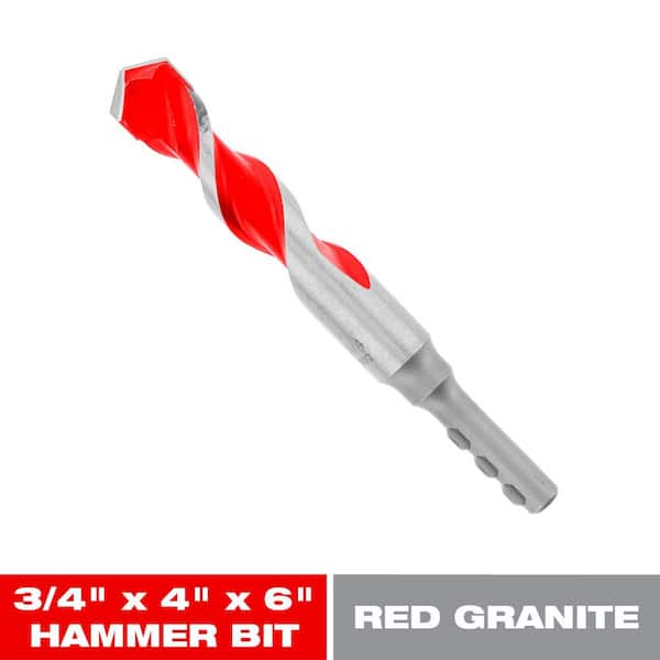 DIABLO 3/4 in. x 4 in. x 6 in. SPEEDemon Red Granite Carbide-Tipped Hammer Drill Bit