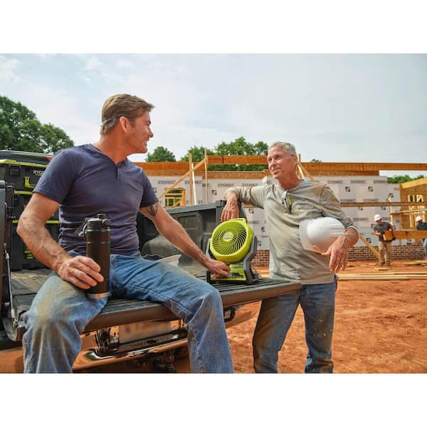 RYOBI - ONE+ 18V Cordless Hybrid WHISPER SERIES 7-1/2 in. Fan Kit with 2.0 Ah Battery and Charger
