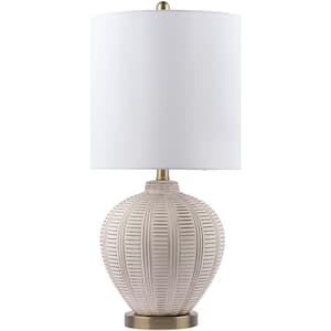 Rayas 26 in. Ivory Indoor Table Lamp