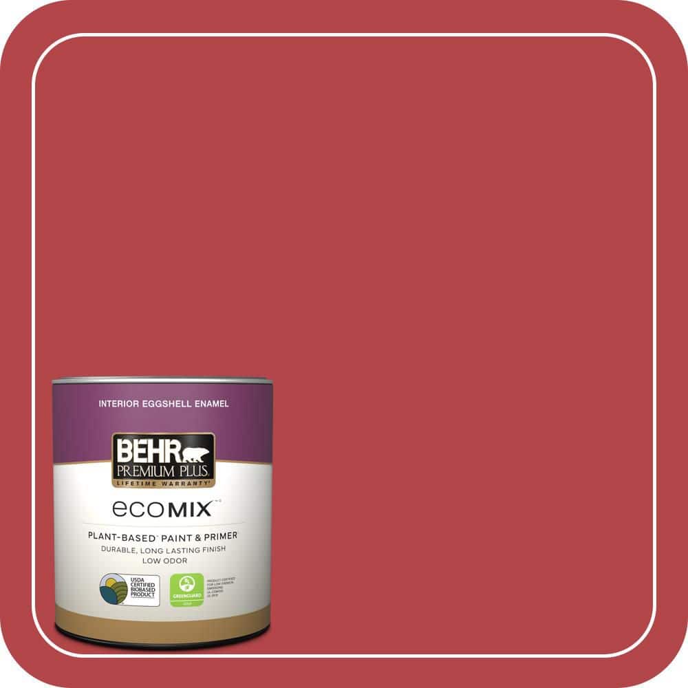 1 qt. Home Decorators #HDC-SM14-10 Intrigue Red Eggshell Enamel EcoMix Plant-Based Interior Paint & Primer price history on PriceWatchPro