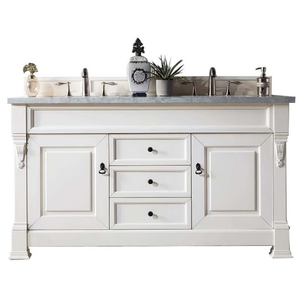 Brookfield 60 in. W x 23.5 in. D x 34.3 in. H Double Bath Vanity in Bright 