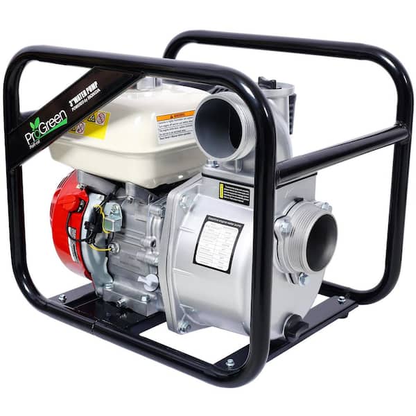 Water Pump 3 in. 264Gpm, 163cc Honda GX160 Engine, 3 in. NPT COUPLER WITH 25 ft. FLAT HOSE
