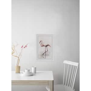 18 in. H x 12 in. W "Flamingo Splash" by Marmont Hill Framed Wall Art