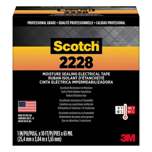 312X10 7000031770 Scotch Heavy-Duty Mining Tape 31, 2 X 10', Black