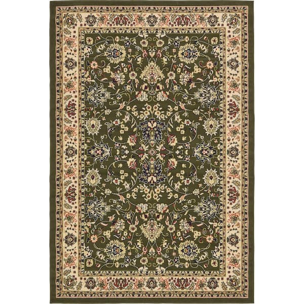 Unique Loom Sialk Hill Washington Green 6' 0 x 9' 0 Area Rug