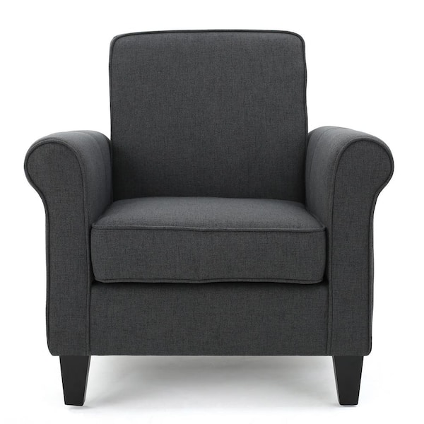 Noble House Freemont Dark Grey Upholstered Club Chair 10995 - The Home ...