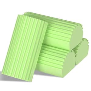 4.53 in. L x 2.17 in. W Damp Clean Duster Sponge Brush (4-Pack) Green