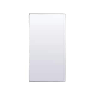 Simply Living 72 in. W x 36 in. H Rectangle Metal Framed Silver Full Length Mirror