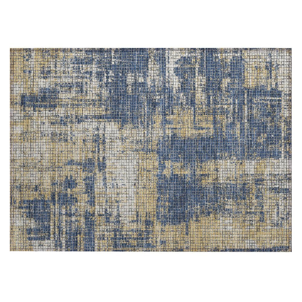 Chantille Machine Washable Indoor/Outdoor Abstract ACN2856 Navy 2 ft. x 3 ft. Accent Rug price history on PriceWatchPro