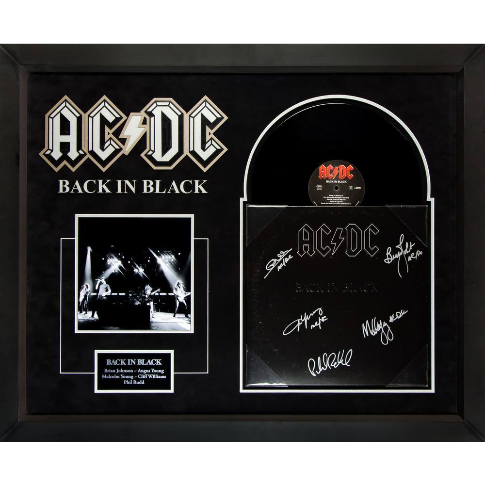 AC/DC (Black to Black) Deluxe Album Framed Wall Art LWMV1-01681 - The ...
