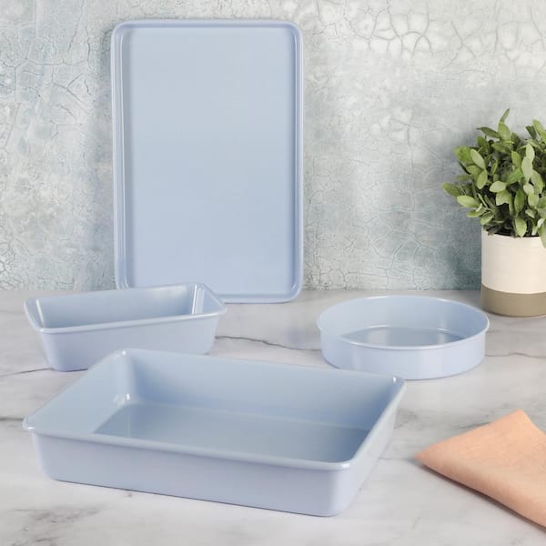 MARTHA STEWART Everyday 2-Piece Rectangular Stoneware Large and Medium  Baker Bakeware Set in Taupe 985120058M - The Home Depot