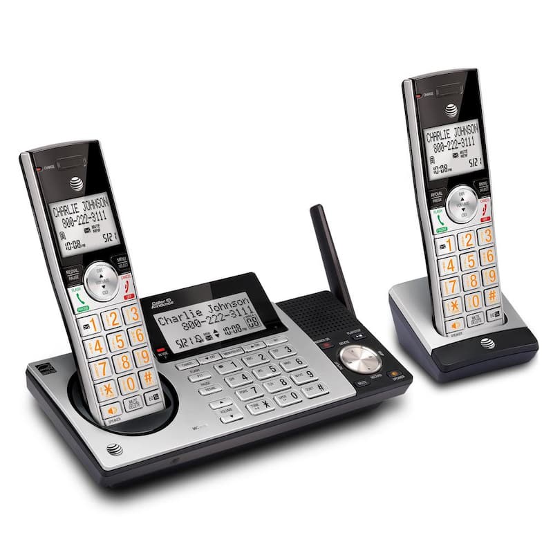 DECT 6.0 2-Handset Expandable Digital Cordless Answering System and Caller ID