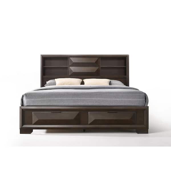 Acme Furniture Merveille Espresso Eastern King Storage Bed