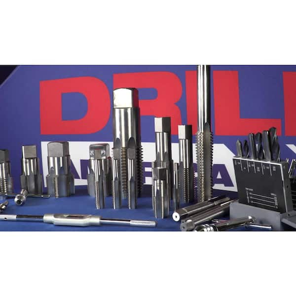 Drill America T/A Series 9/16 in. -12 High Speed Steel Tap Set T