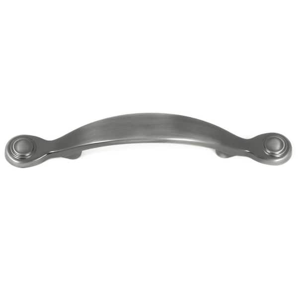 Stone Mill Hardware Three-Ring 3 in. Center-to-Center Weathered Nickel Arch Cabinet Pull