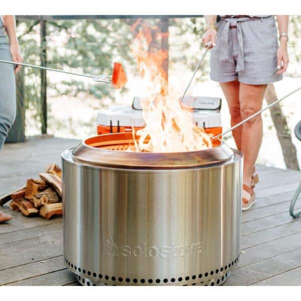 Solo Stove Yukon 27 In Round Stainless, Solo Outdoor Fire Pit