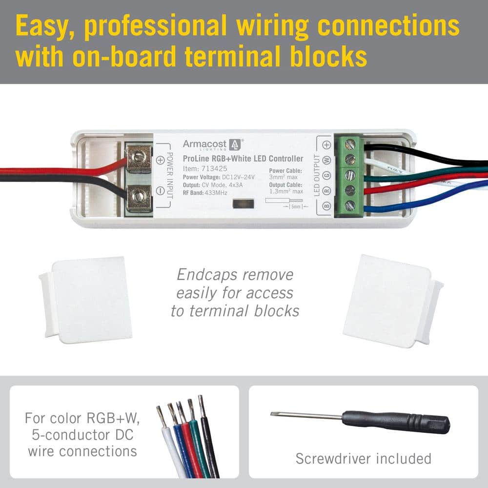 ProLine White Multicolor RGB LED Controller with Remote
