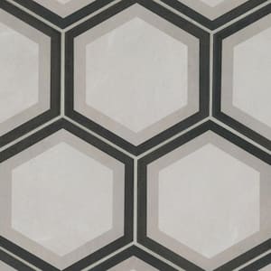 Allora Hexagon 8 in. x 10 in. Matte Telaio Porcelain Floor Tile (12.67 sq. ft./Case)
