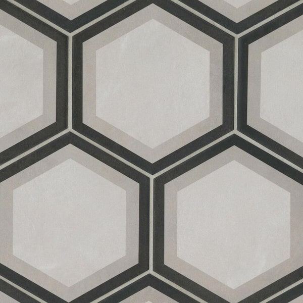 Bedrosians Allora Hexagon 8 in. x 10 in. Matte Telaio Porcelain Floor Tile (12.67 sq. ft./Case)