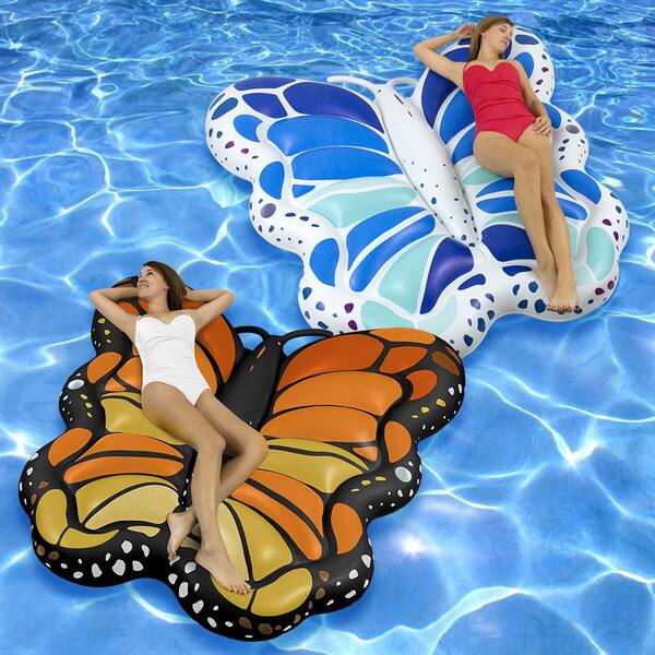 Swimline Monarch and Blue/Green Giant Butterflies Pool Float Combo Pack