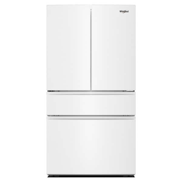 36 in. 30 cu. ft. Standard Depth French Door Refrigerator in White with Flexible Temperature Drawer