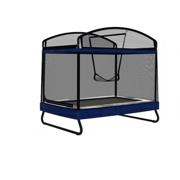 GYMAX – Trampoline De Fitness 120 Cm – Pliable, Silencieux, Charge 65 Kg – Enfants Et Adultes – Extérieur/jardin