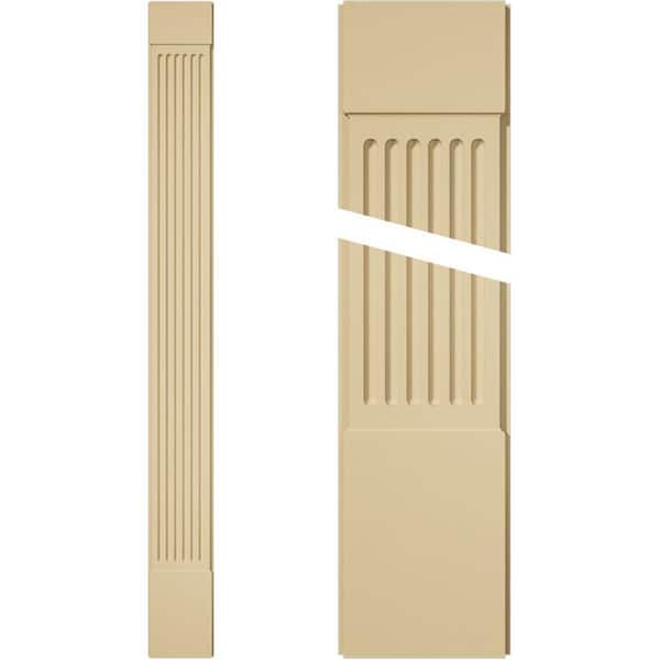 Ekena Millwork 2 in. D x 12 in. W x 120 in. L Primed Polyurethane Pilaster 1- Pack