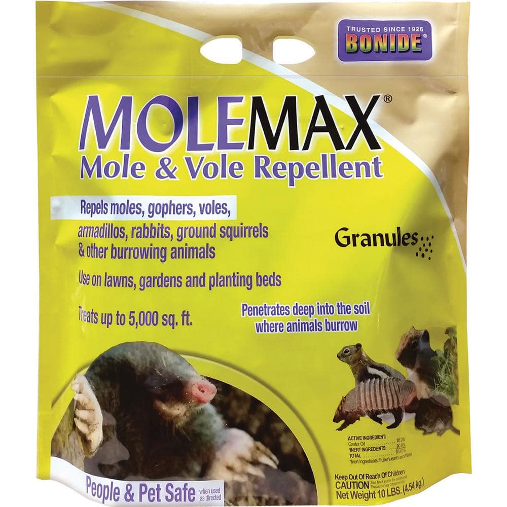 Bonide 10 lbs. MoleMax Mole and Vole Repellent Granules 692 - The Home Depot