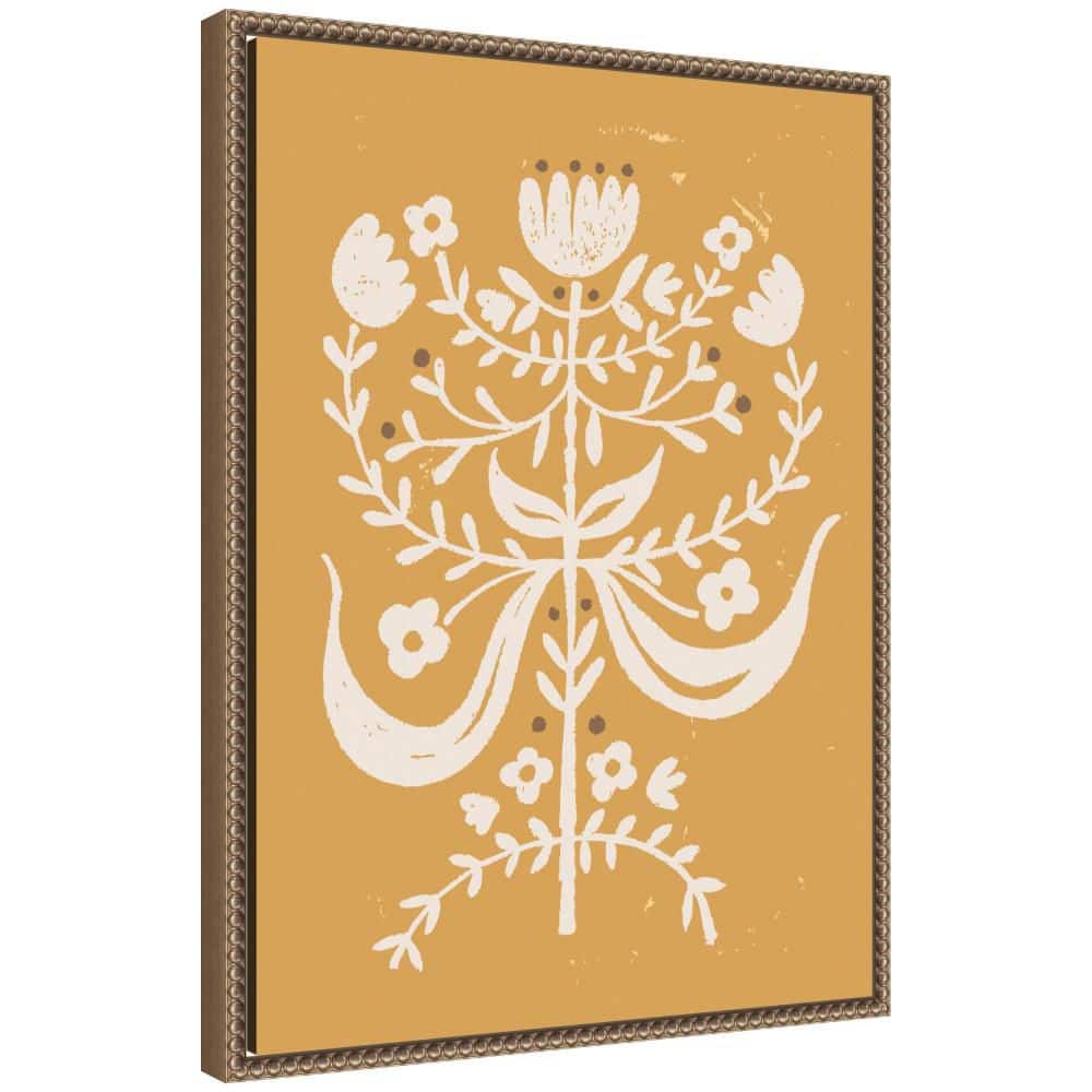 "Sylvie ""Bungalow Charm Golden Rod"" by Vicky Yorke Abstract Framed Art Print 24 in. x 18 in." price history on PriceWatchPro
