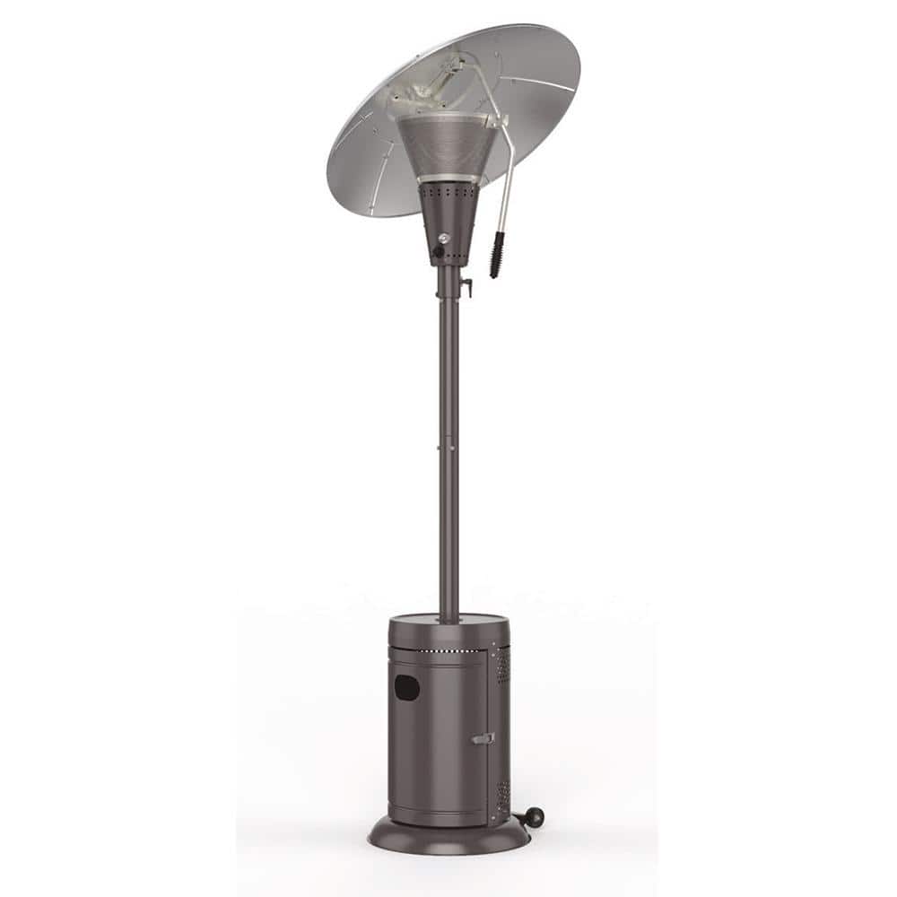 Hampton Bay 38'200 BTU Heat Focus Swivel Slate Gray Patio Heater HD22SG