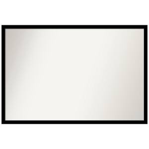 Jet Black 37.5 in. W x 25.5 in. H Rectangle Non-Beveled Framed Wall Mirror in Black