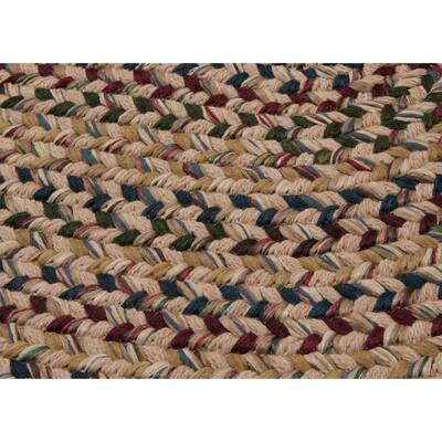 Winchester Oatmeal 9 ft. x 12 ft. Oval Moroccan Wool Blend Area Rug
