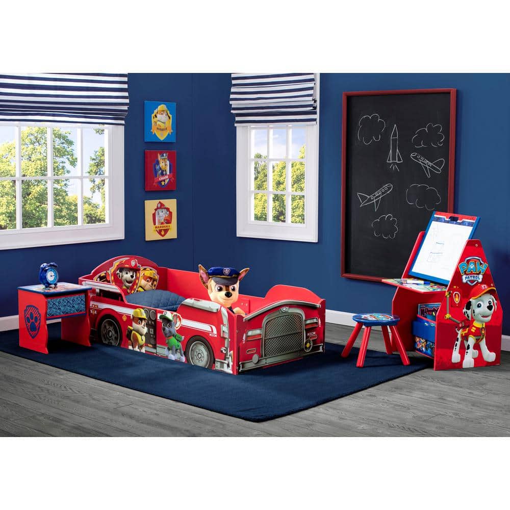 Paw Patrol Adventure Toddler Wooden Bed Frame with Guardrails