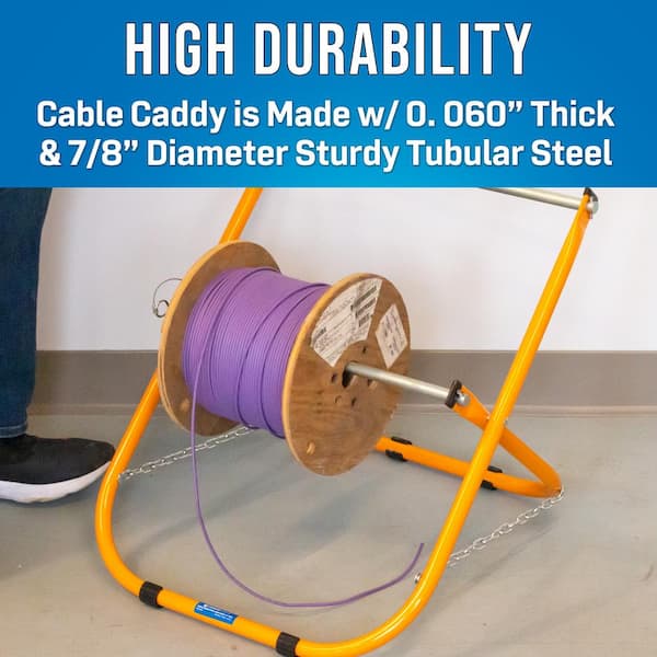 JONARD TOOLS Double Decker High Durability Steel Cable Caddy, Holds Up to  Two 12 in. Dia Cable Reels and 100 lbs. Capacity CC-5442 - The Home Depot