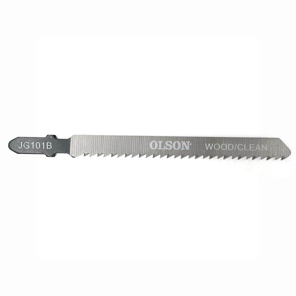 Jig Saw Blade Pack of 5 Steel Blades, 3.93 in. long, 0.31 in. Wide and 10 TPI, for Clean Straight Cuts in Wood, T-Shank price history on PriceWatchPro