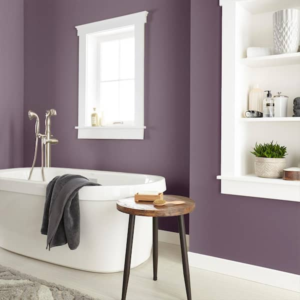 ALL-IN-ONE Paint, Ibiza (Eggplant Purple), 32 Fl Oz Quart. Durable cabinet  and furniture paint. Built in primer and top coat, no sanding needed. 