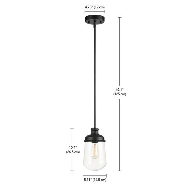 Globe Electric Edison Matte Black Industrial Cylinder Pendant Light Globe Electric Edison Matte Black Industrial Cylinder Pendant Light