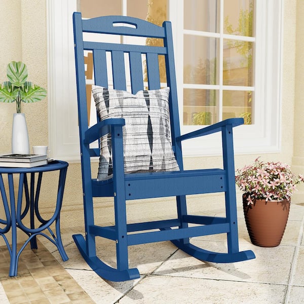 navy blue outdoor rocker