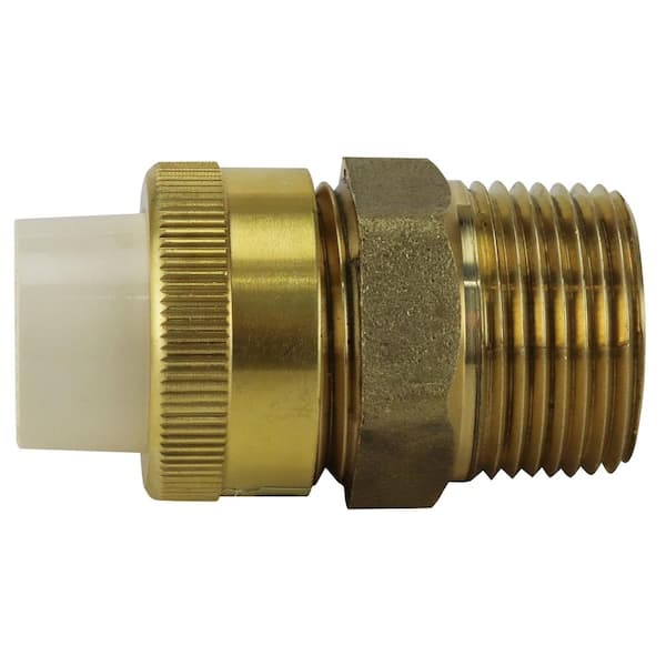 Apollo 1/2 in. Brass Solvent Weld CPVC x 3/4 in. MNPT Union