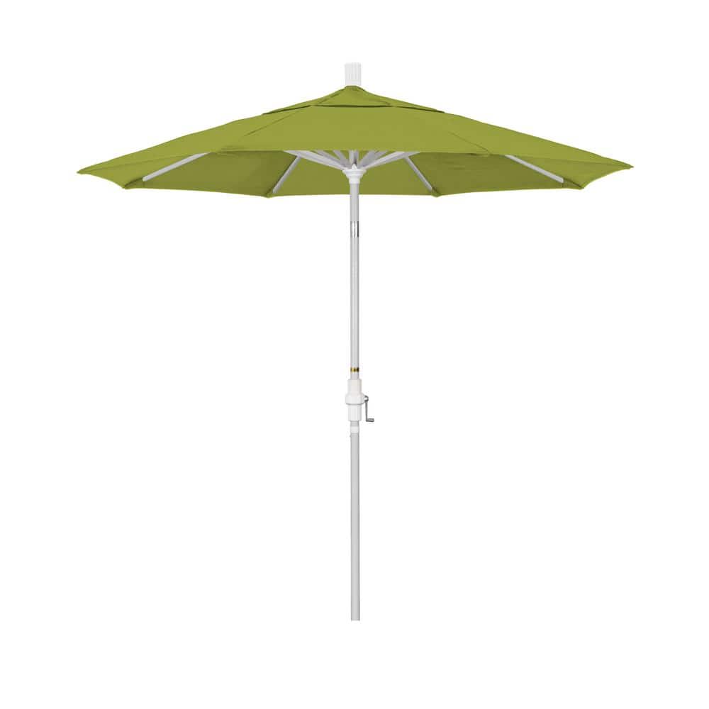 7.5 ft. Matted White Aluminum Market Patio Umbrella Collar Tilt Crank Lift in Kiwi Olefin price history on PriceWatchPro